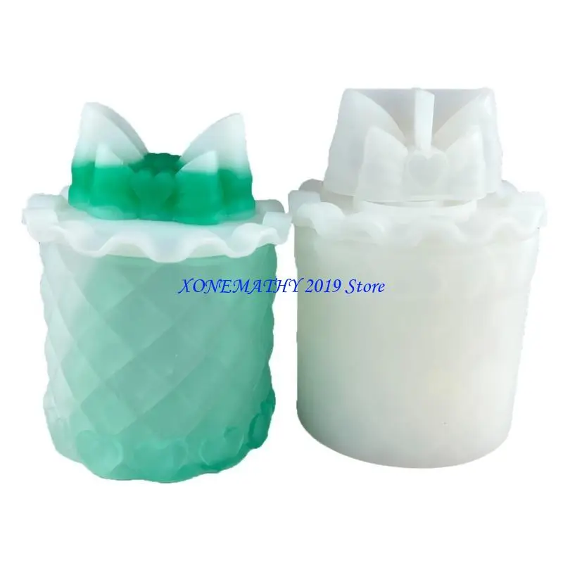 

F42F Bowknot Forme Container Epoxy Casting Flom Diy Декоративные украшения формы