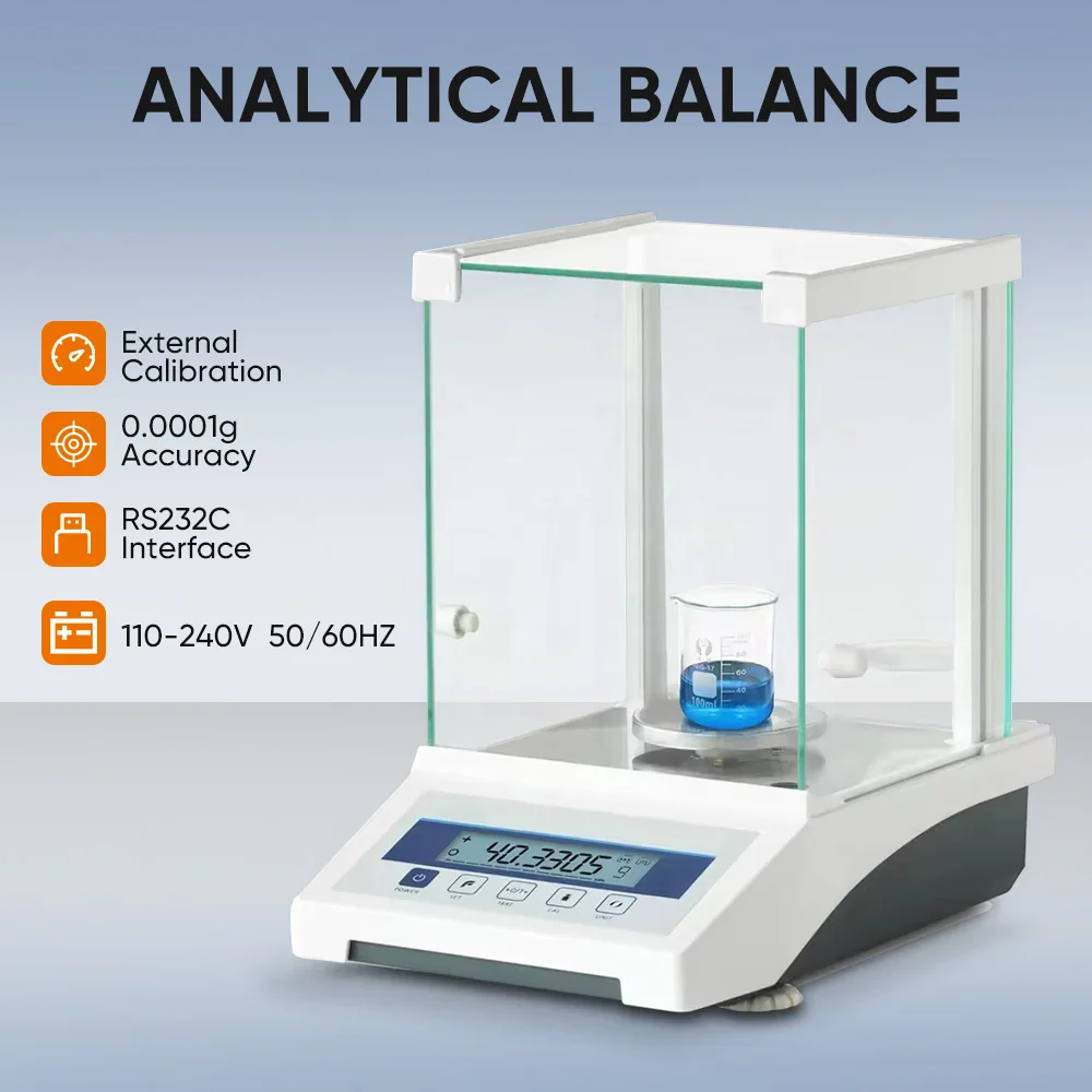 Analytical Balances 0.0001g Resolution Laboratory Scales Digital Microbalance Precision Electronic Balance Scale 120g 220g Range