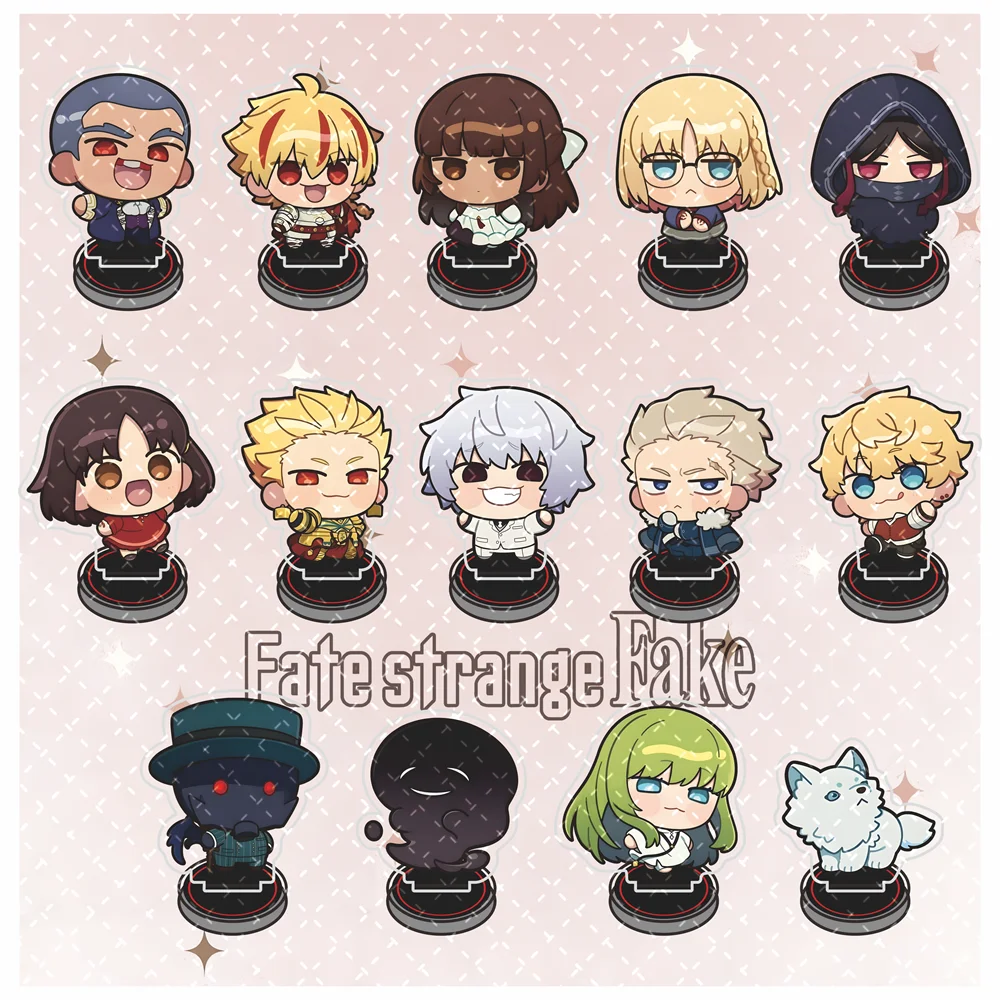 Fate strange Fake 7cm Acrylic Stand Figure Keychain Anime Tabletop Decor Collectible Ornament Gift for Fans