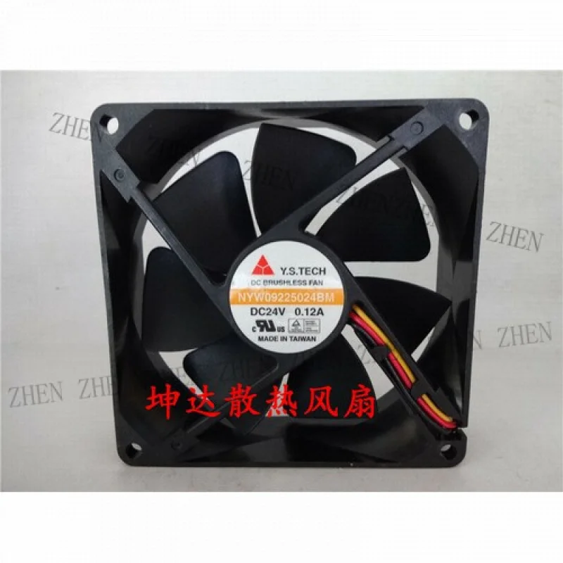 

Y 1 Pc. New NYW09225024BM 9 cm 9025 24V 0.12A fan