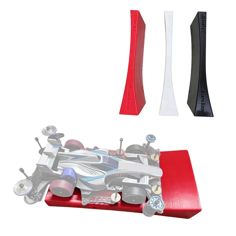 1PCS 2-in-1 3-Lane Slope 20° Alignment Saddle Mini 4WD Setup Board 20cm 18cm Length Calibration Tool for Tamiya Racing Models