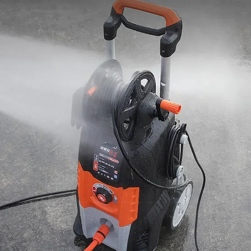 

220v High-pressure 2800W Household Car Wash Water Gun Water Pump Automatic High-power Washing Machine Dual-engine Gun Head