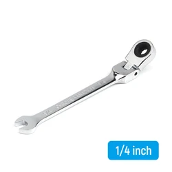 1 pz 1/4 pollici dimensione imperiale chiave a cricchetto chiave testa flessibile utensili manuali universali strumento di riparazione auto