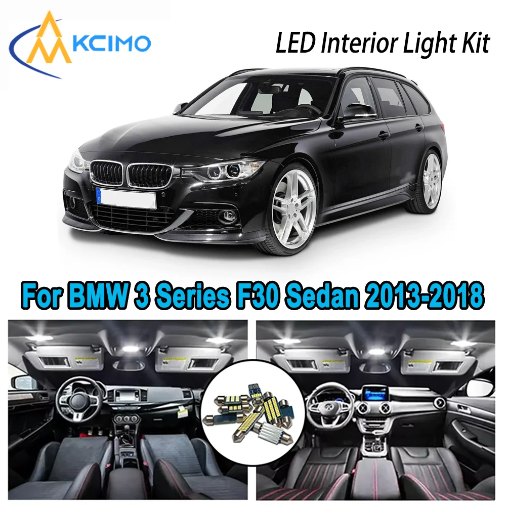 

High-Quality LED Interior Kit for BMW 3 Series F30 Sedan Touring 2013-2018 Premium Error-Free Dome Map Trunk Automotive Lamps