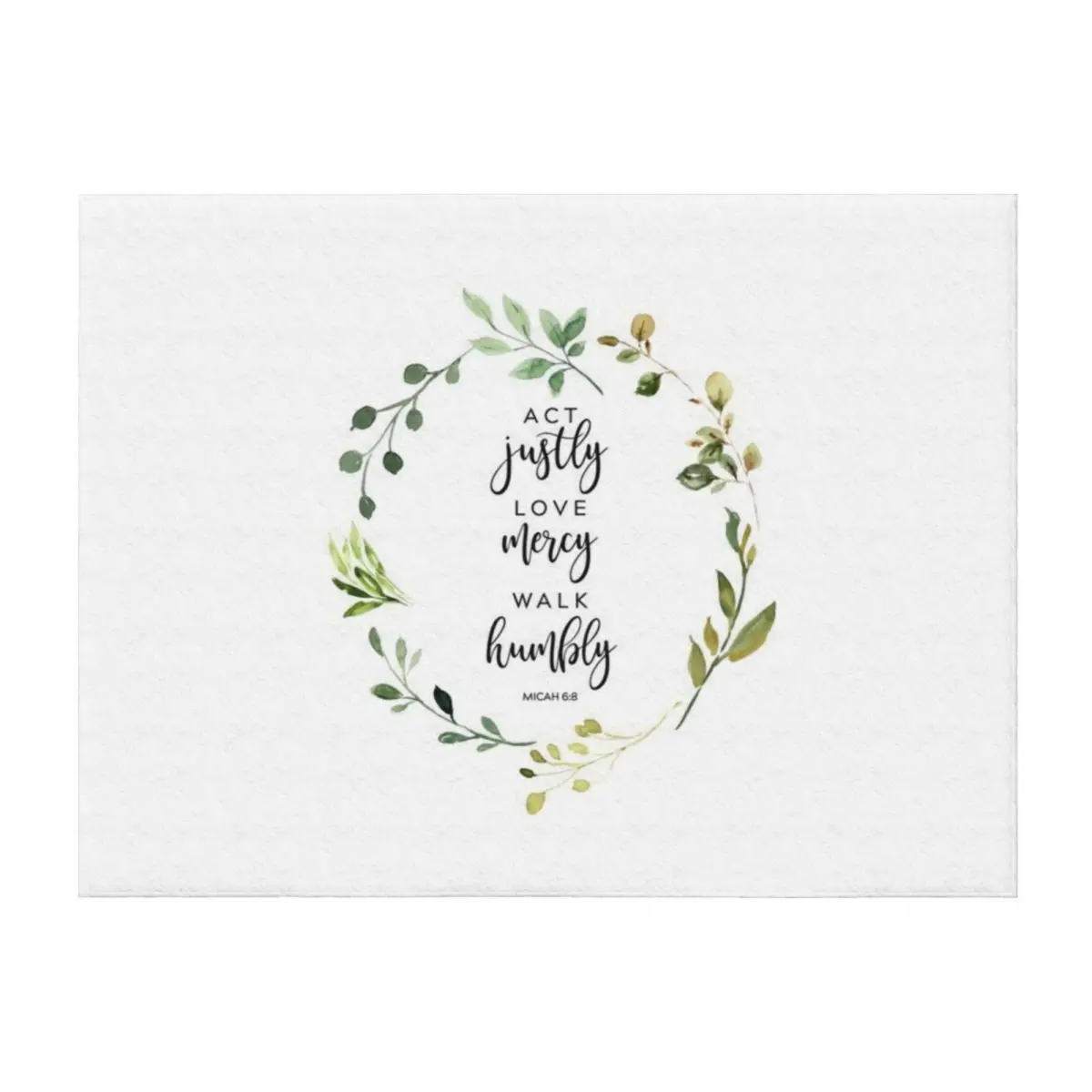 

Act Justly Love Mercy Walk Humbly Throw Blanket Sofas anime Polar Comforter Blankets