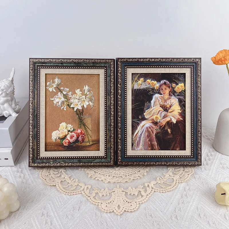 

Magnetic Photo Frame Multiple Wall Baroque Decor Decorative Photocard holder marcos cuadros pared bilderrahmen Photo frame