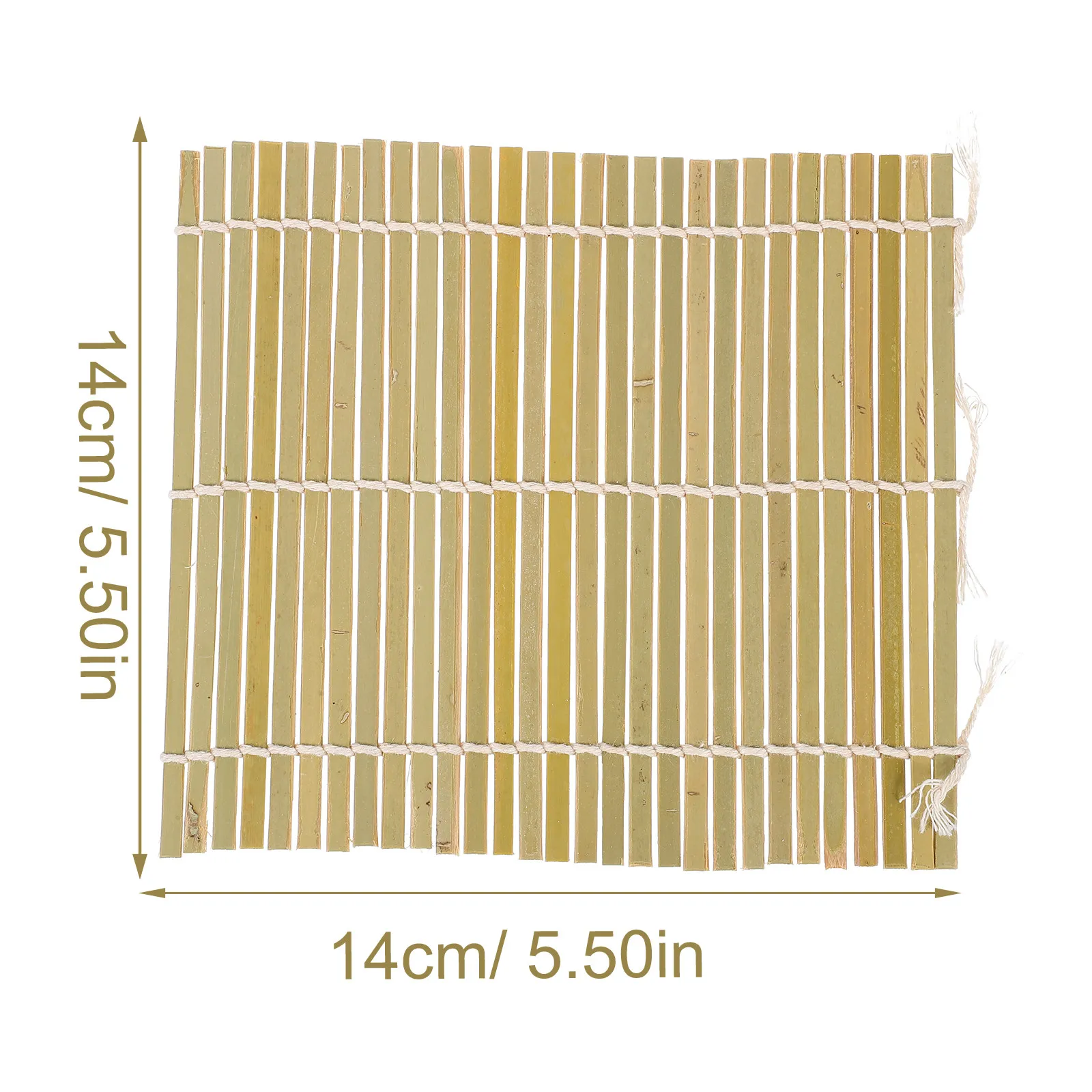 3Pcs Bamboo Sushi Mat Rollers Flat Non Slip Surface Foldable Compact Storage Sushi Making Tool for Beginners Family