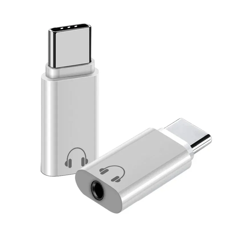 

1/4pcs Type-C Adapter Male Type C To Female 3.5mm Adapter For Xiaomi Huawei Honour 3.55mm Wired Earphone Adapter Support OTG