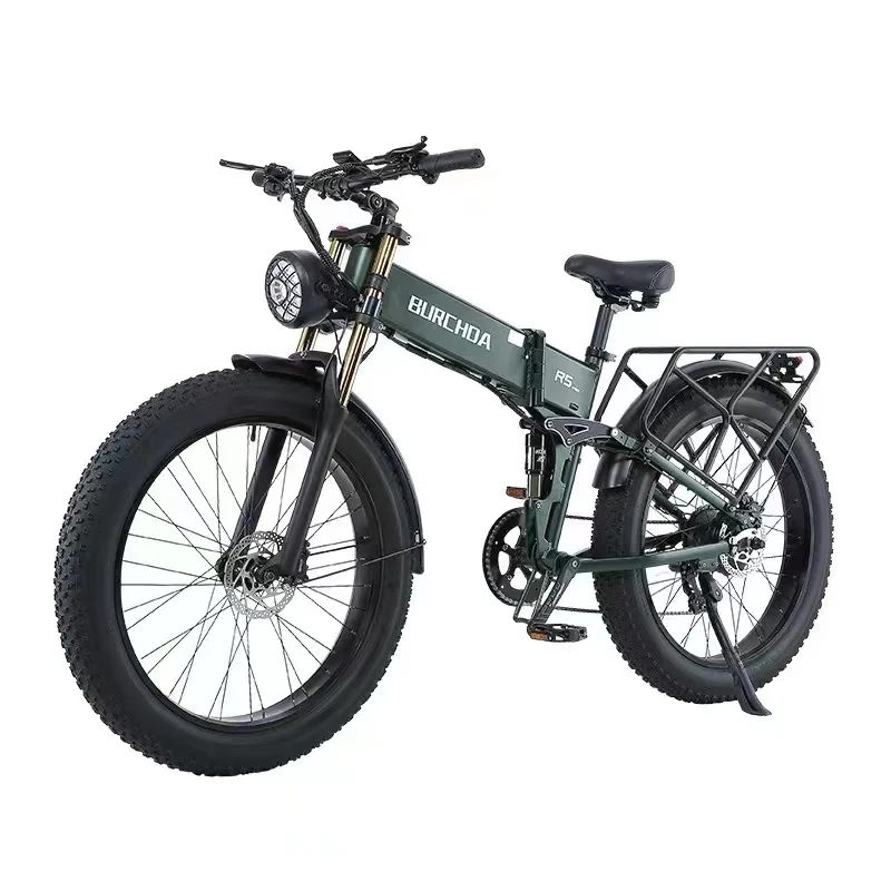 26 inch folding electric fat tire off-road mountain bike custom