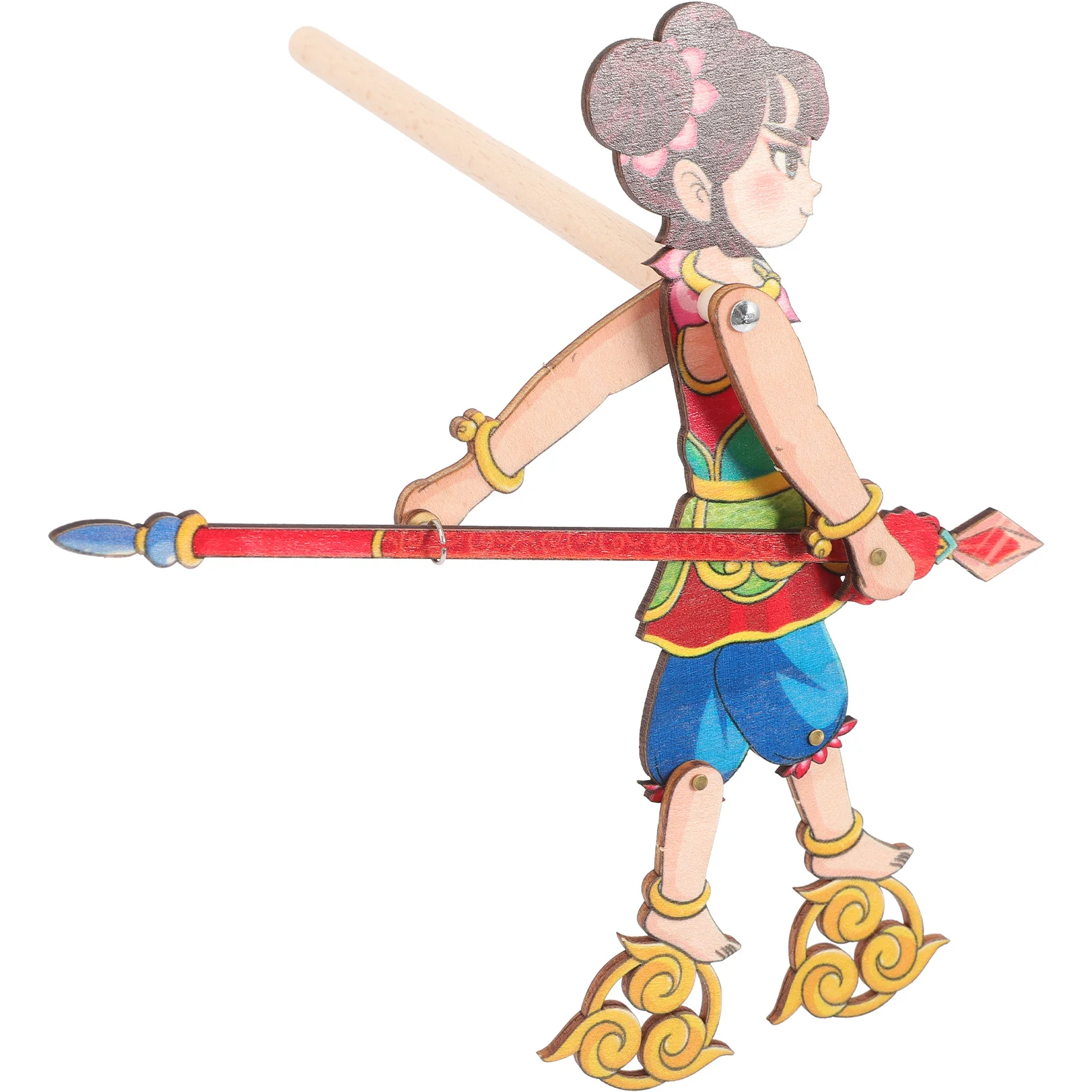 Marionnettes à main en bois ombre bricolage, Kit d'artisanat éducatif pour enfants, jeu éducatif pour enfants, accessoire de danse traditionnelle