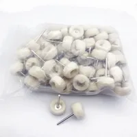 10Pcs Mini grinding sanding head abrasive disc felt 3mm Shank buffing wheels metal Polish Brush Drill Rotary Tool Accessories 6