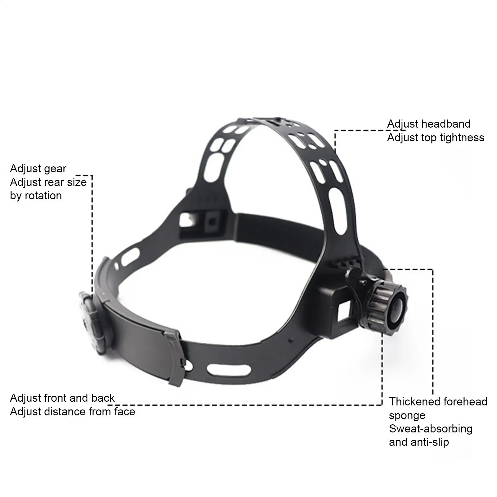 Schweißmaske Kopfbedeckung Schweißhelm Zubehör Verstellbare Schweißhelm-Kopfbedeckung Kopfband Schweißer-Zubehör Werkzeuge – Detail 3