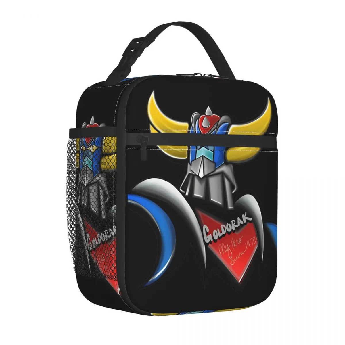 

Mazinger-Z Insulated Lunch Bags Thermal Bag Meal Container 70s Super Robots Portable Tote Lunch Box for Men Women Office Outdoor