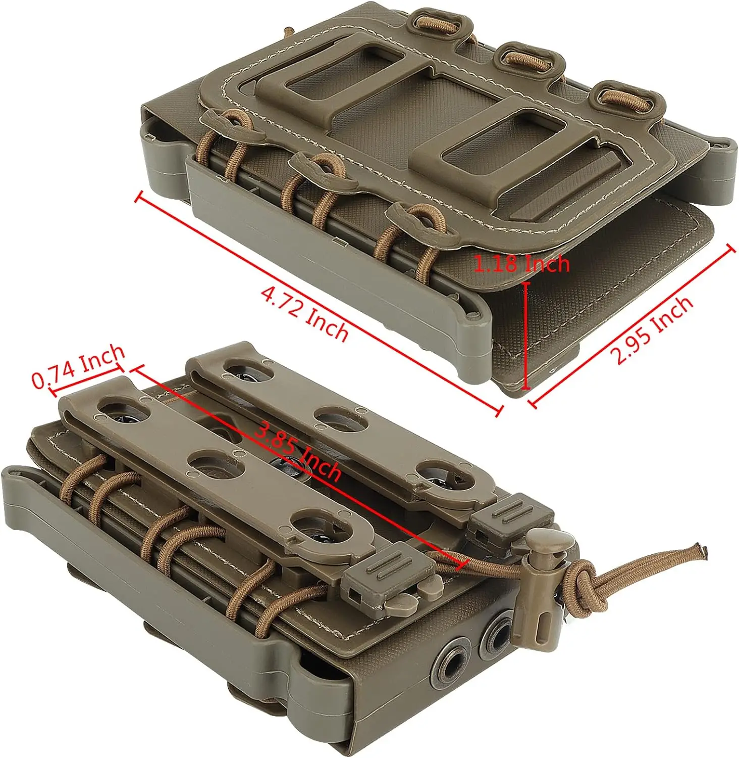 Tactical 5.56/7.62mm Rifle Magazine Pouch Airsoft Shooting Hunting Universal Fast Mag Carrier for AK AR M4 MOLLE Accessories