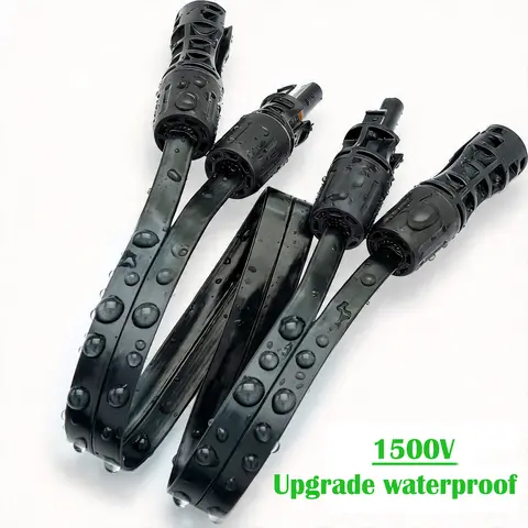 JMUYTOP 50CM-10M 12AWG MC-4 Window Cable flat For solar connector interface solar panel power station Balcony through flat wire