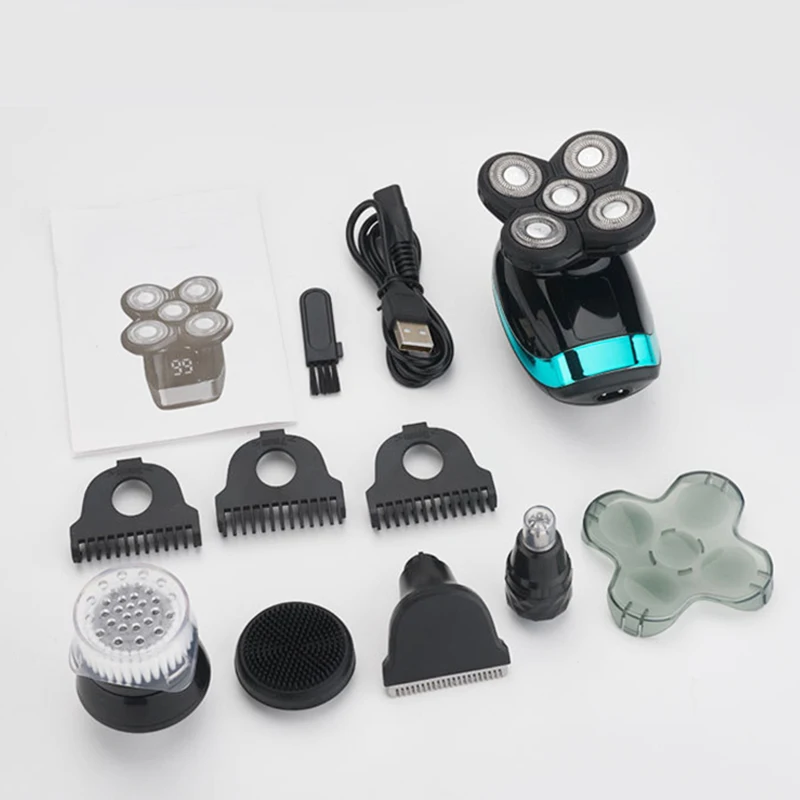 Electric Shaver 5 In 1 For Men Beard And Nose Trimmer Floating Head_voghion.com