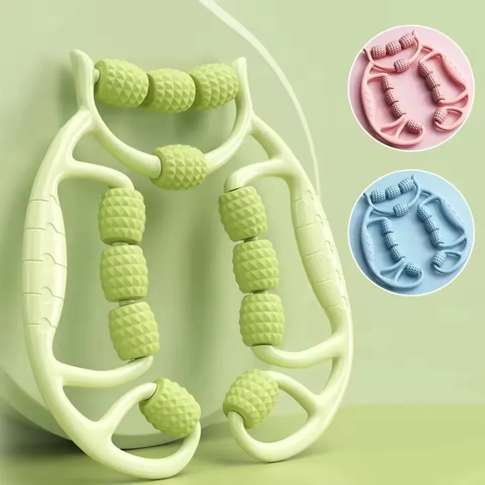 

12-круглый массажер для похудения ног, растяжки мышц и релаксации, артефакт для похудения ног, круглый зажим для ног