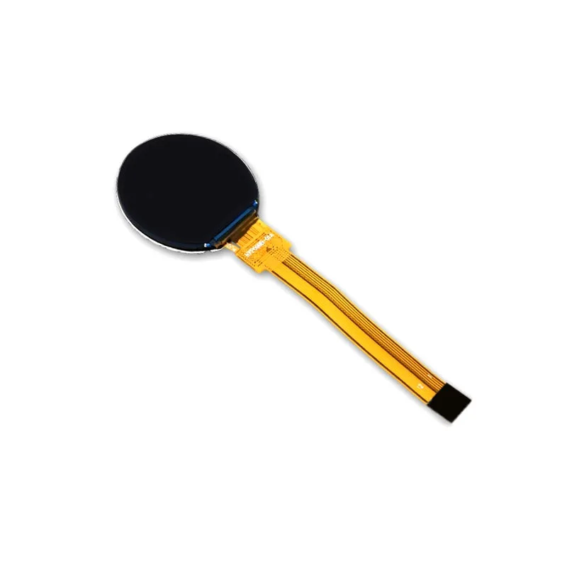 0.99 Inch IPS Round LCD Display, 128x115 Resolution, GC9107 Driver SPI Interface, with 12-Pin 52mm Long FPC Cable