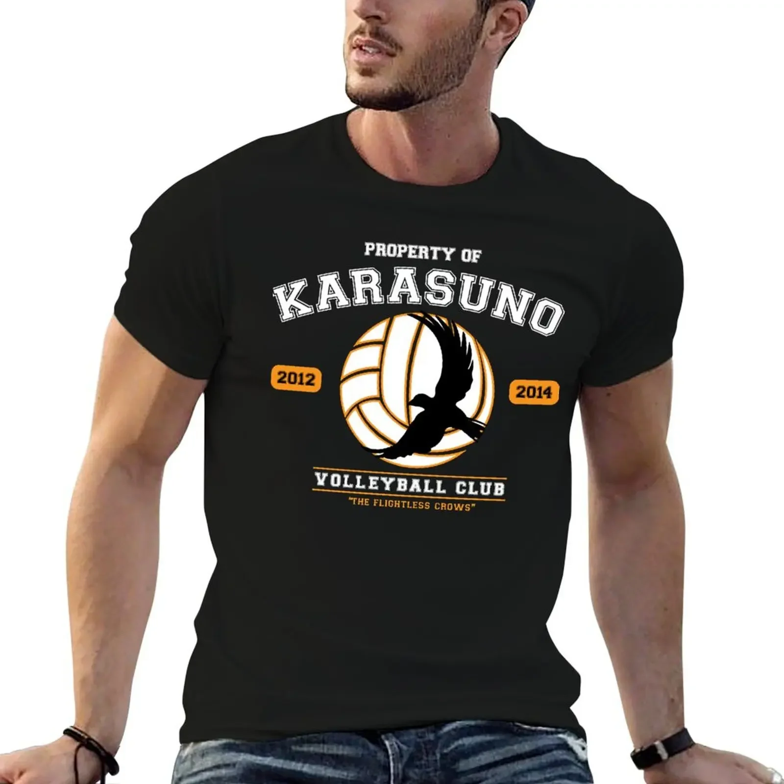 Team Karasuno T-Shirt funny costumes anime t shirts mens clothes