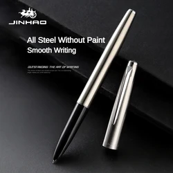 Jinhao-pluma estilográfica de lujo, plumas de tinta de caligrafía elegantes de cuerpo de acero, Punta EF, suministros de oficina y escuela de negocios, papelería, 911