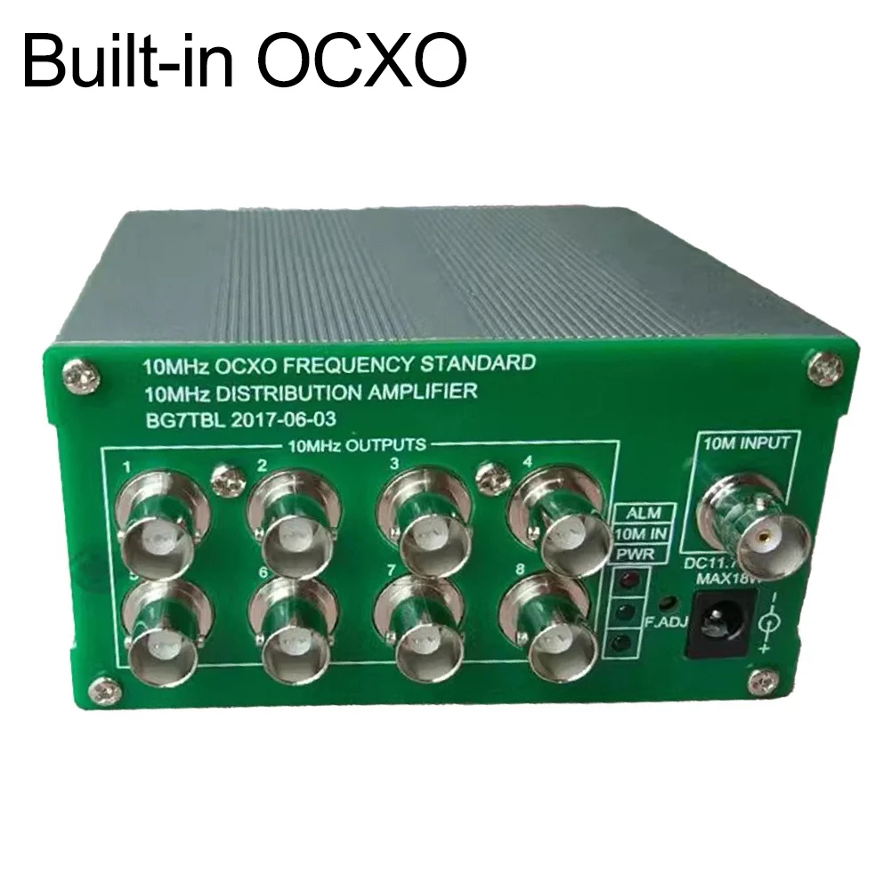 

8 Port Output 10MHz Distribution Amp Dynamic Impedance Matching G-sensitivity Compensation Circuitry Generators Approx. 63*43mm