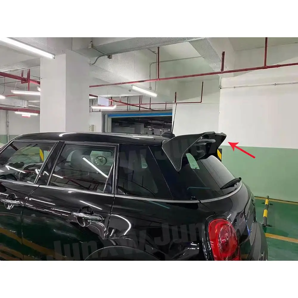 

Настоящее углеродное волокно, задний спойлер на крышу, гоночная отделка, комплект кузова для BMW Mini F55 F56, наклейка на багажник, Стайлинг автомобиля