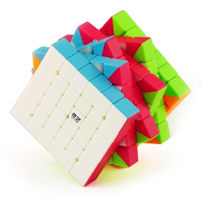 [MeowCube] QiYi QifanS 6x6 Magic Cube Kostka Magiczna Profesjonalna Czarna Kostka Szybkościowa Zabawka Edukacyjna Kostka Mistrzowska do Zawodów Cubo