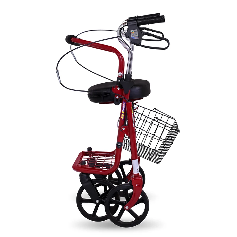 Elderly shopping carts Walking Stick pushed and sat by hand, and lightweight transportation carts can be folded and bought