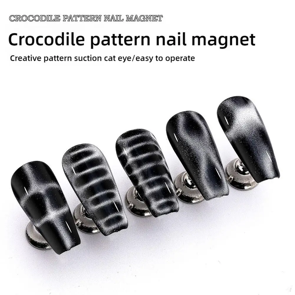 Multifunctionele magneet Nail Art Cat Eye Krokodilpatroon Golf Geometrische nagel UV Magnetische aantrekkingskracht Magneten Manicure DIY Tool