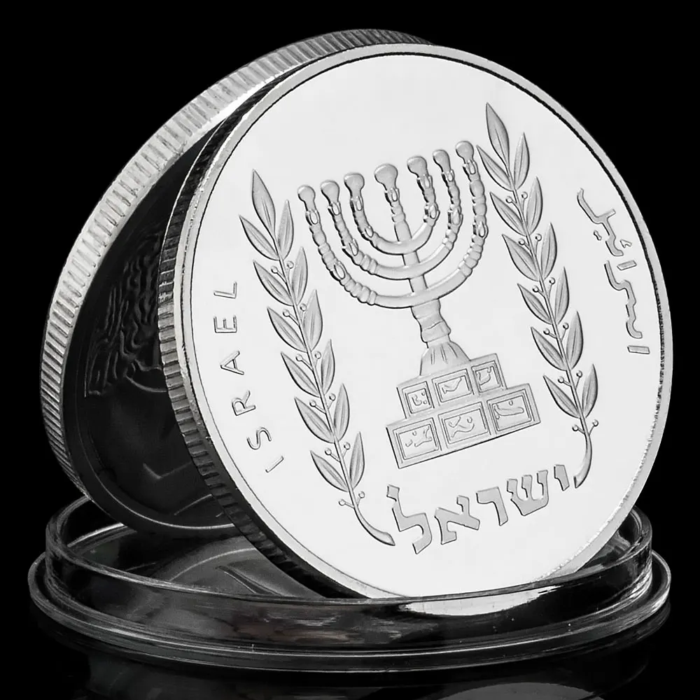 Jewish History Story David Played The Harp for King Saul Collectible Silver Plated Souvenir Coin Commemorative Coin