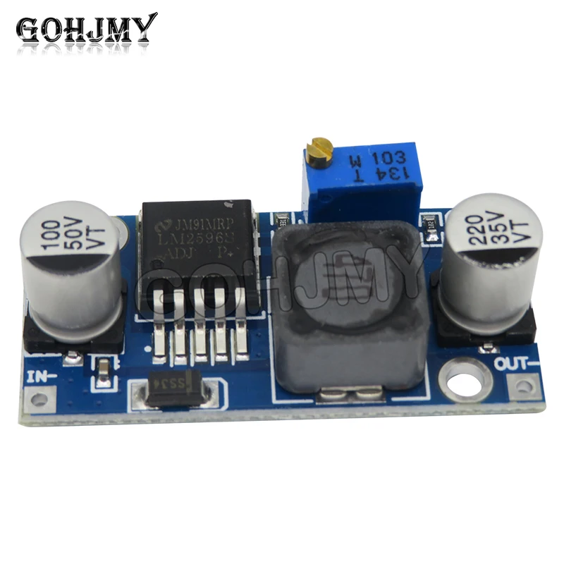 Módulo reductor ajustable DC-DC 3A LM2596, voltaje estable 24V a 12V 5V 3V