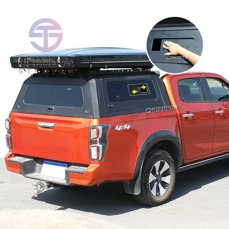 

Крышка кузова (хардтоп) со сдвижными окнами для пикапов STLF: Amarok, Navara NP300, Frontier