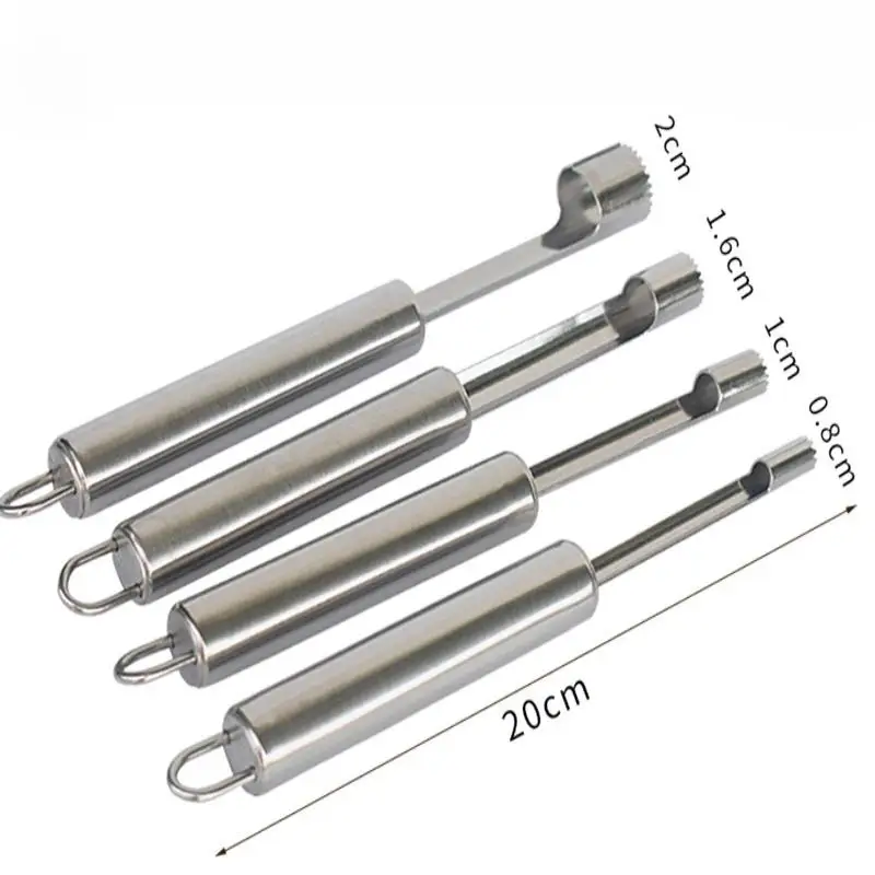 4pcs Fruit Core Remover Cutter Kitchen Gadgets Stainles Steel Home Tool Apples Red Dates Cherry Corers Fruit Core Remove Tool