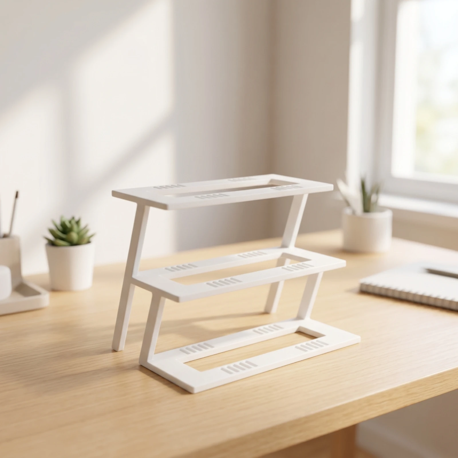 Model Car Display Stand Open-Frame 3-Tier Display Stand Stepped Compact for Collectors, Desk, Shelves