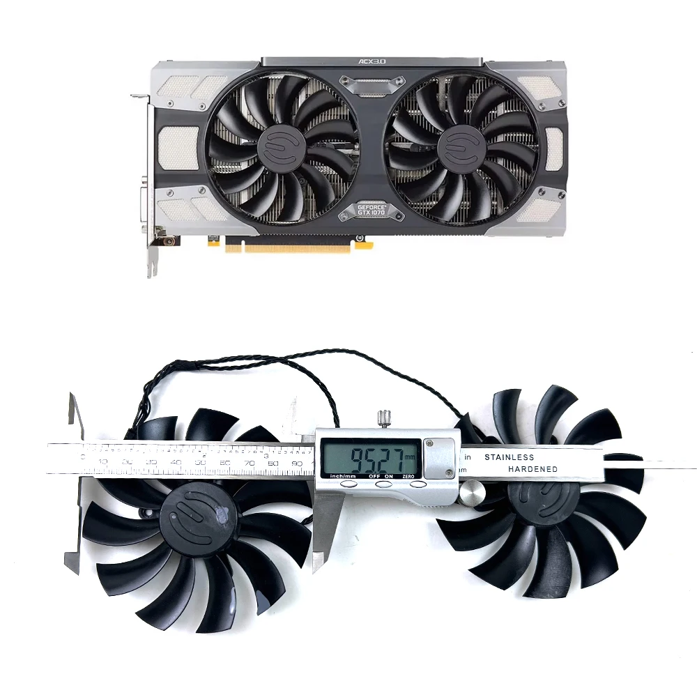 

Новый охлаждающий вентилятор 95 мм 4PIN PLD10015B12H для EVGA GeForce GTX 1080 1070 1070Ti FTW2 GAMING ICX вентилятор видеокарты