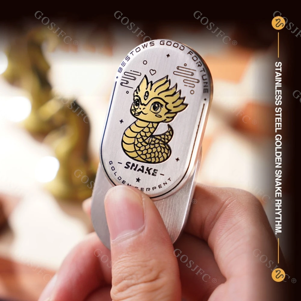 MOTHAND EDC スネークプッシュスライダーラチェットフィジェットスピナーフィジェットおもちゃ大人のためのストレスリリーフおもちゃガジェットオフィスデスクアクセサリー