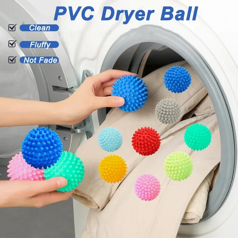 4/2Pcs Magic Laundry Balls For Washing Machine Reusable Anti-Winding Drying Fabric Softener Ball Household Laundry Cleaning Tool