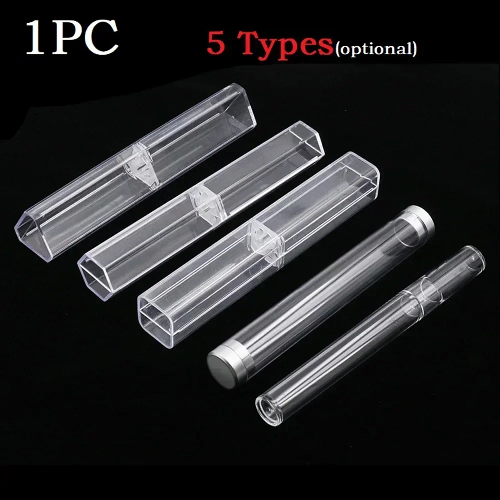 1PC Acrylic Microblading Pen Box Display Storage Plastic Pen Pen Box Gift Box Metal Pen Box Transparent  Pencil Case