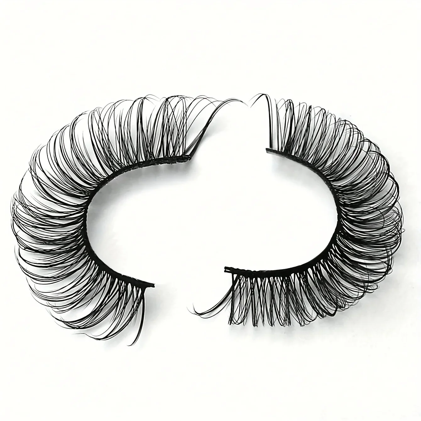 10 Pairs Lashes D Curl Russian Lashes 3D Mink Eyelashes Reusable Fluffy Russian Strip Lashes eyelash