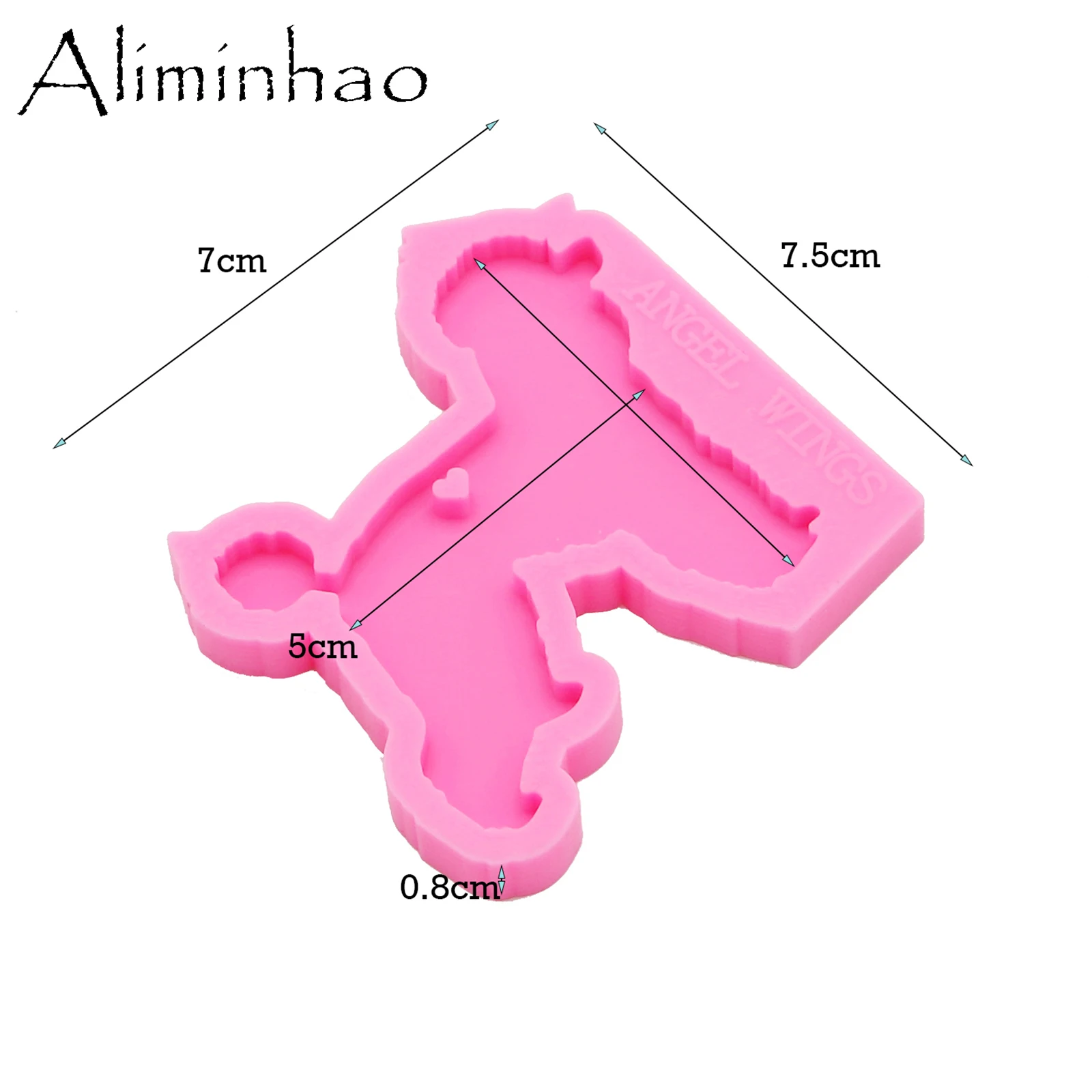 DY0174 Shiny Chichi,Frenchie,Poodle, German Shepherd Dog Silicone Molds DIY Epoxy Resin Crafting Keychains Mold