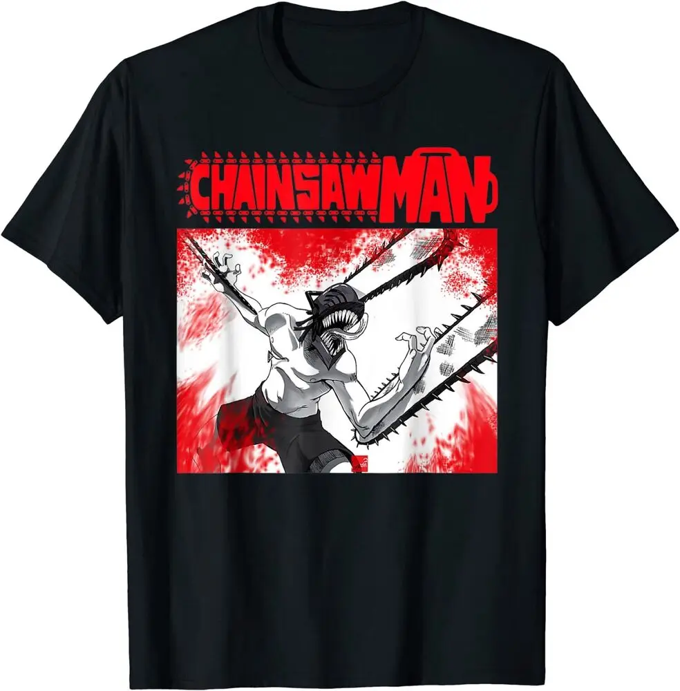 

Denjis Chainsaw-Mans Art Anime Manga Series T-Shirt Anime Graphic T-shirts Y2K Tops Unisex Summer Short Sleeve