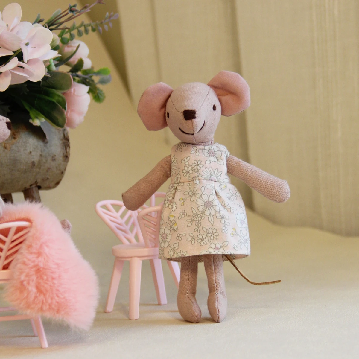 H13/15Cm Fabric Mice Are Suitable for Miniature Home Decorations
