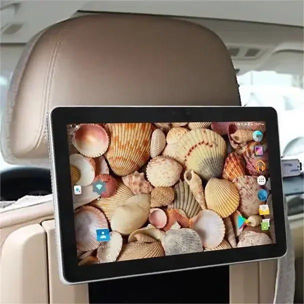 Car TV Headrest With Monitor Ultra-Thin 10.1 Inch Touch Screen Android Tablet Kids Rear Seat Entertainment Car Video Player