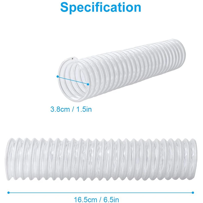 Duct Hose,1-1/2 Inch Replacement Floor Lower Nozzle Hose For Shark Rotator Vacuum Cleaner NV341(2 Pack)