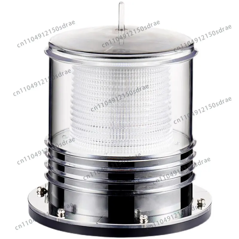 Marine solar beacon light network beacon LED warning signal positioning flash three-color mast light