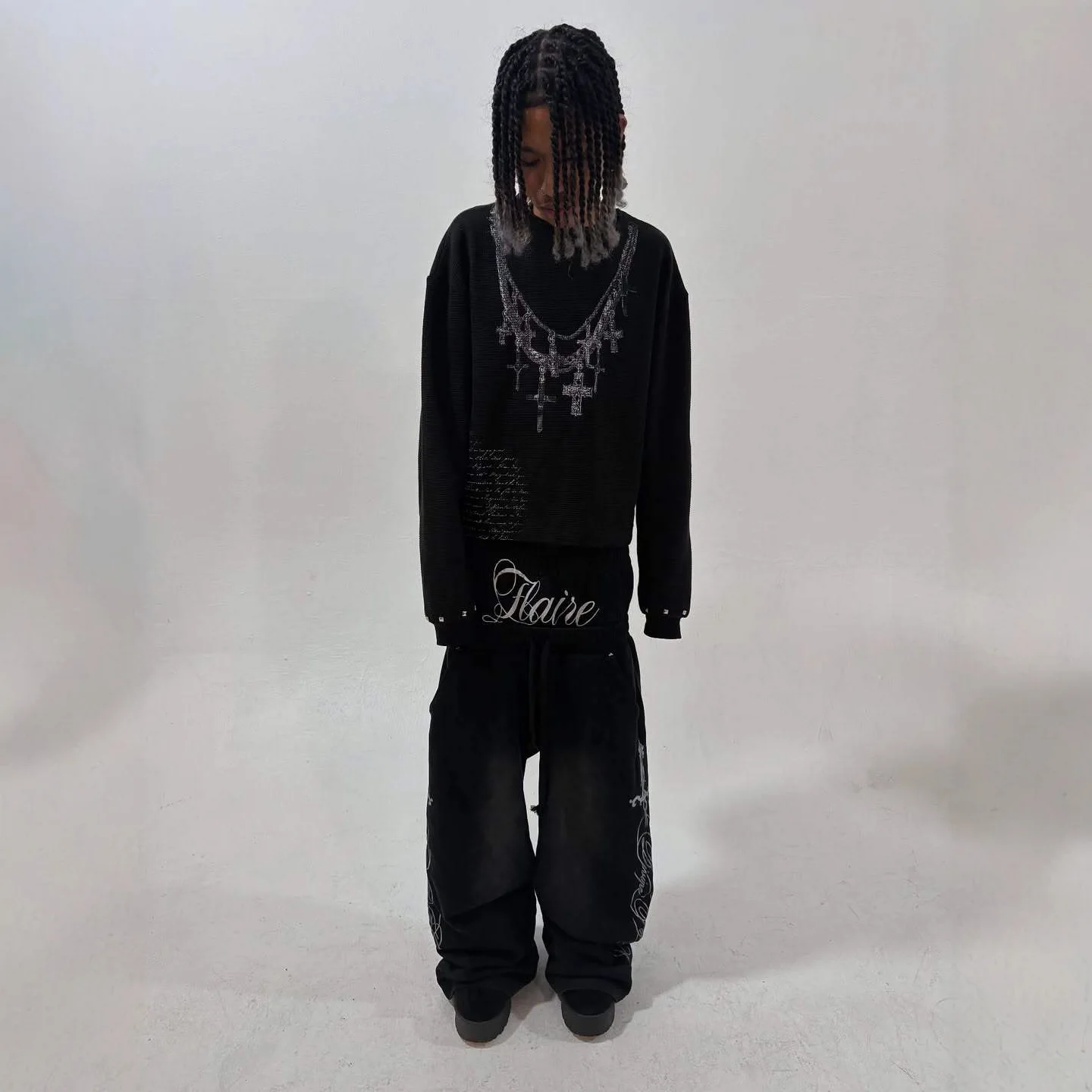 กางเกงขายาวทรงตรงสไตล์วินเทจอเมริกันยุค Y2K สำหรับผู้หญิง มีเชือกผูกเอว ทรงหลวมใส่สบาย เหมาะกับทุกโอกาส