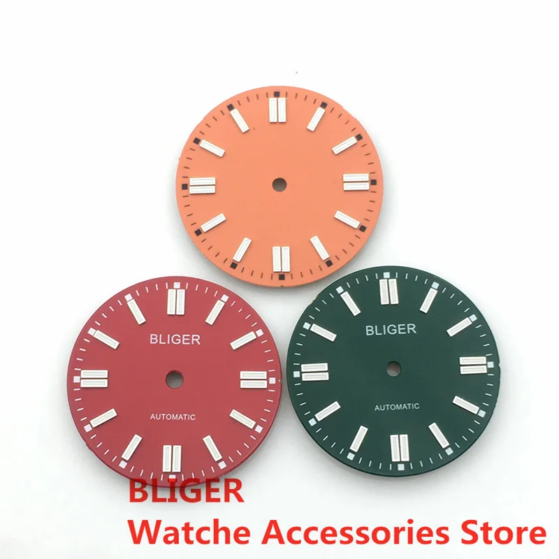 BL 28.5mm/31mm Watch Dial Black Blue Green Red Yellow Green Luminous Fit NH35 NH36 ETA2824 2836 Miyota 8215 DG2813 3804 movement