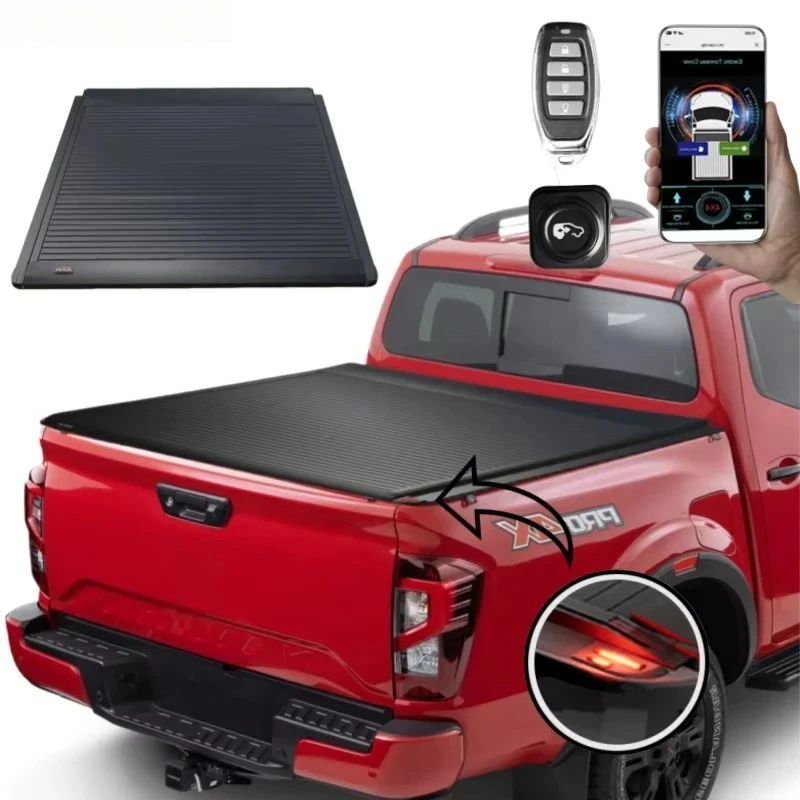 

Truck Roller Shutter Lid 5 Foot Hard Cargo Area Tonneau Cover Electric Bed Cover
