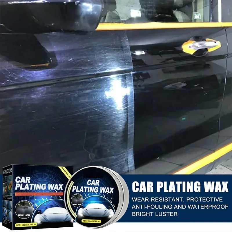 Car Crystal Wax Plating Coating Wax Glossy Top Coat Coating Tiny Scratch Repair Car Plating Mirror Shine