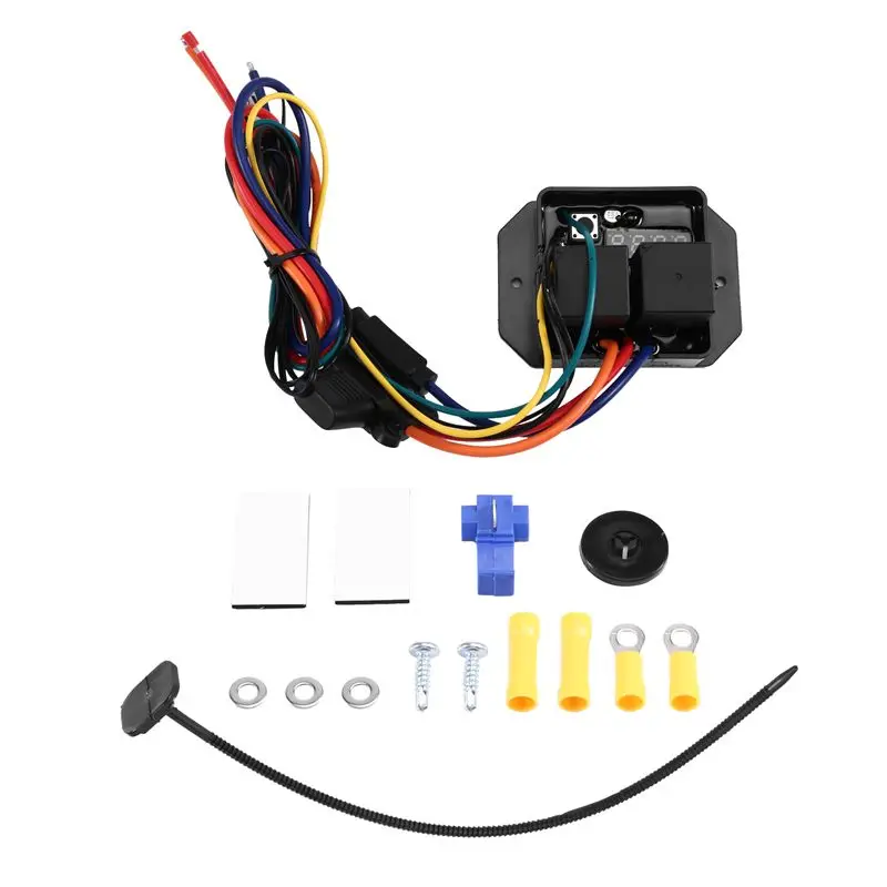 Efficient-Digital Electronic Thermatic Fan Kit Adjustable Temperature Range 0444 Digital Radiator Fans Controller Switch Kit